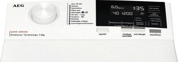 AEG LTR6363A – Bovenlader Wasmachine 6 kg (Energieklasse A)