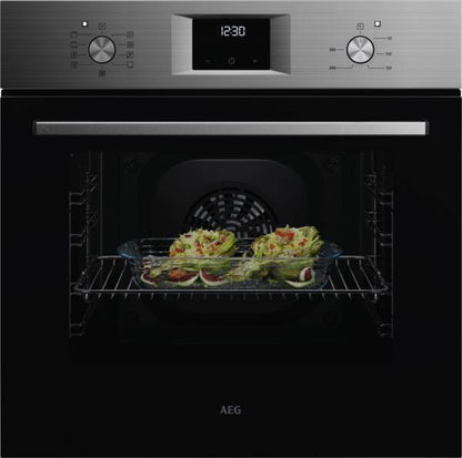 AEG OU5AB21CM – 65 liter inbouw oven met vochtig-hetelucht & telescopische geleider