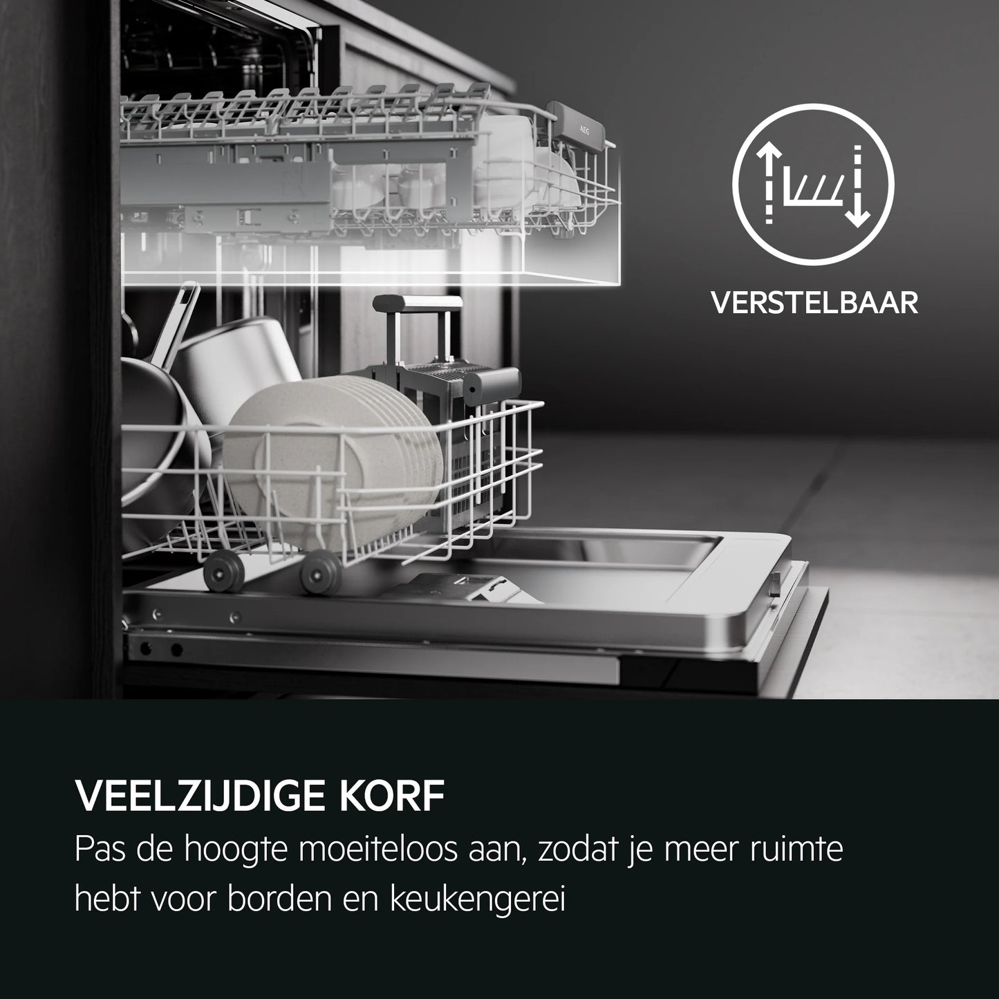 AEG FSB53627P – Volledig geïntegreerde inbouw vaatwasser (13 couverts)