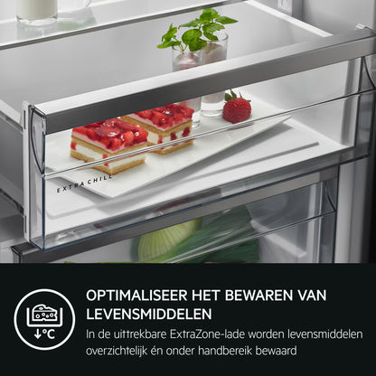 AEG TSC7G181DS Inbouw Koel-Vriescombinatie - 178 cm TwinTech NoFrost met GreenZone