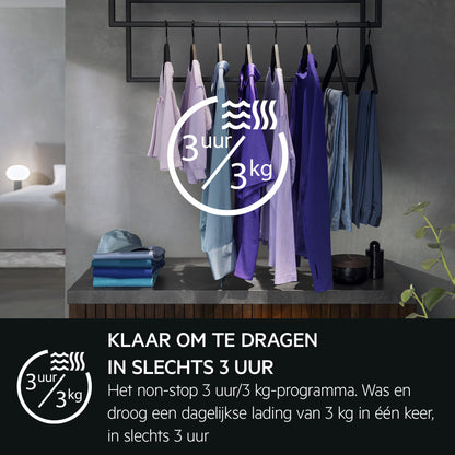 AEG LWR9706C8 – Warmtepomp Was-droogcombinatie 10 kg / 6 kg (Energieklasse B)