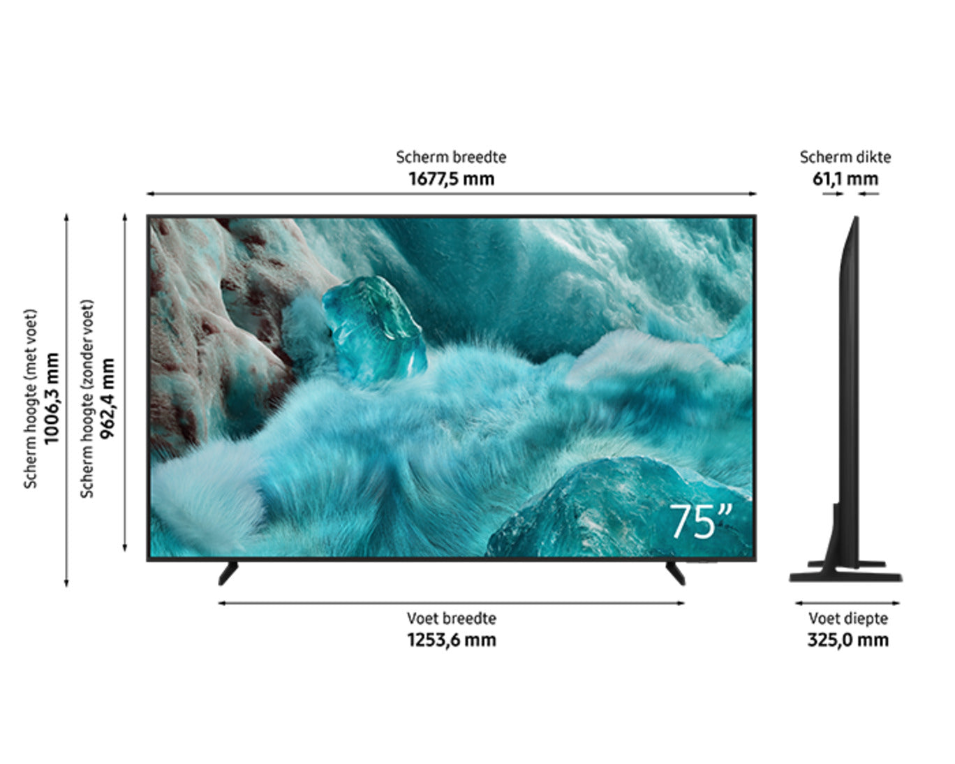 Samsung QLED 4K 75Q7F2 TV - 75-inch Neo Quantum HDR met Tizen Smart TV